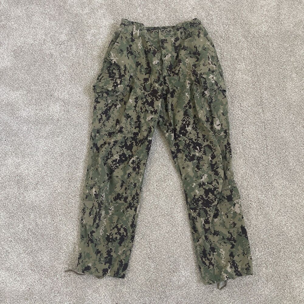 Military Pants Mens Size 33 Short NWU Type III Digi Camo Trousers Navy
